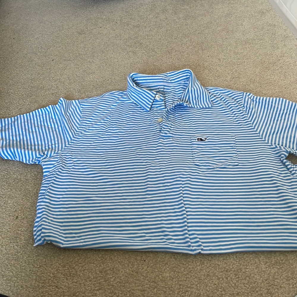 Vineyard vines striped polo shirt
